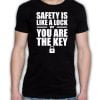 koszulka safety is the key klucz do bezpieczeńśtwa
