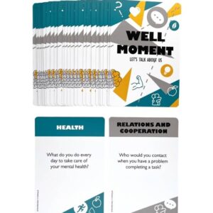 Na obrazku przedstawione są karty WELL MOMENT w języku angielskim - gry BHP Proresult