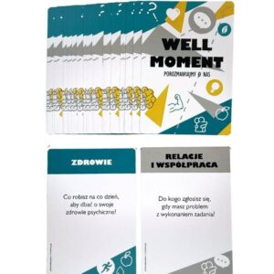 Na obrazku przedstawione są kart WELL MOMENT w języku polskim - Gry BHP Proresult