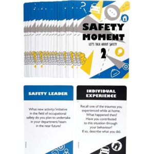 Na obrazku przedstawione są karty SAFETY MOMENT 2 po angielsku - Gry BHP Proresult