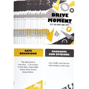 Na obrazku przedstawiono talię kart DRIVE MOMENT w języku angielskim - gry BHP Proresult