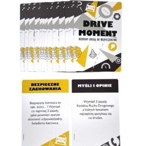 Na obrazku przedstawiono talię kart DRIVE MOMENT w języku polskim - gry BHP Proresult